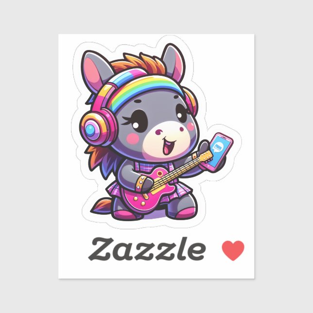 The Melody-Sweet Donkey Sticker (Sheet)