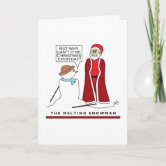 Melting Snowman Belated Holiday Greeting Card – Wyllo