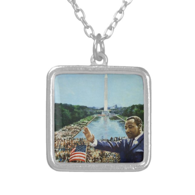 The Memorial Speech 2001 Silver Plated Necklace (Front)