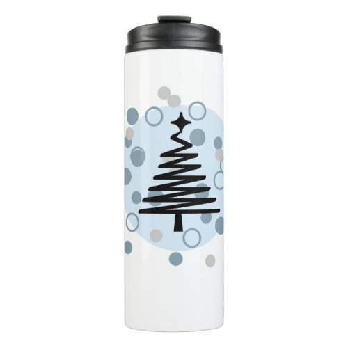 the memory of a snowy day thermal tumbler