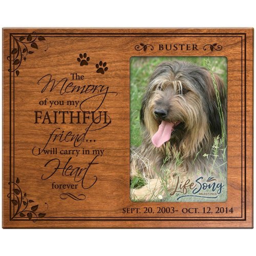 The Memory of You Pets Cherry Picture Frame