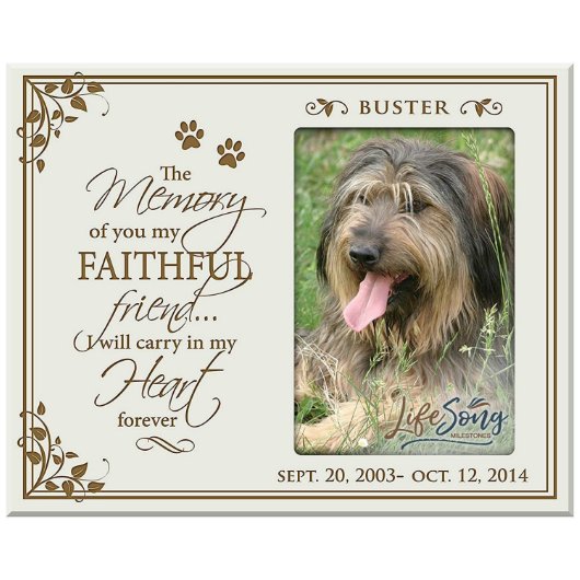 The Memory of You Pets Ivory Picture Frame (Front)
