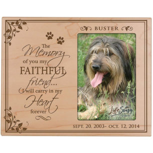 The Memory of You Pets Maple Picture Frame