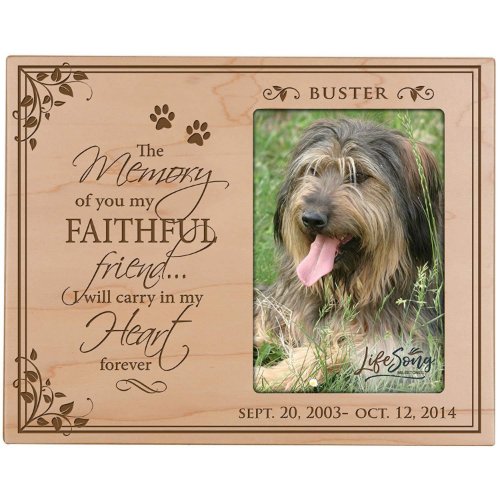The Memory of You Pets Maple Picture Frame