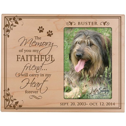 The Memory of You Pets Maple Picture Frame (Front)
