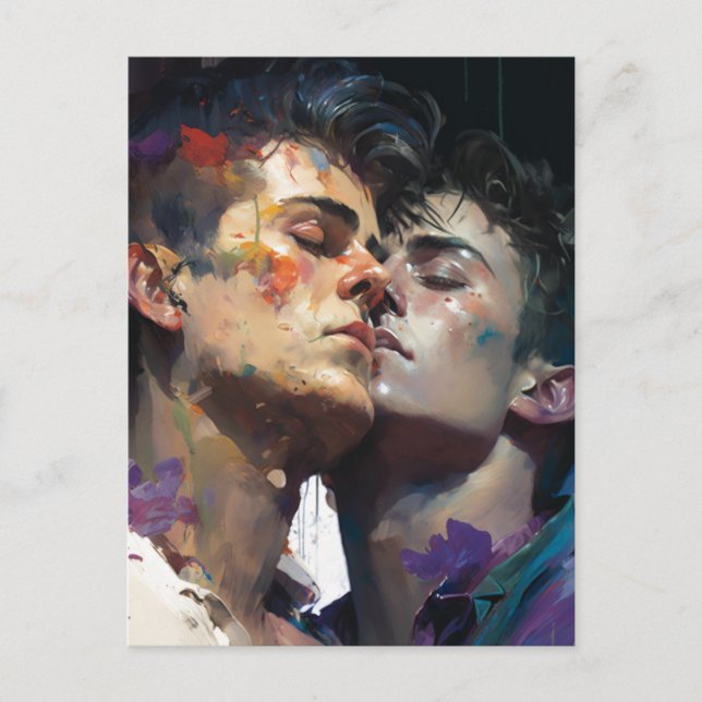 The Men in Love Postcard (Front)