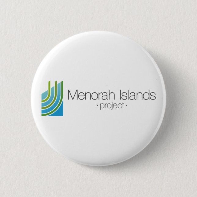The Menorah Islands Project Button (Front)