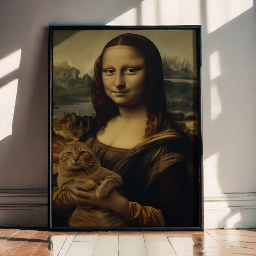 The Meow Lisa Poster