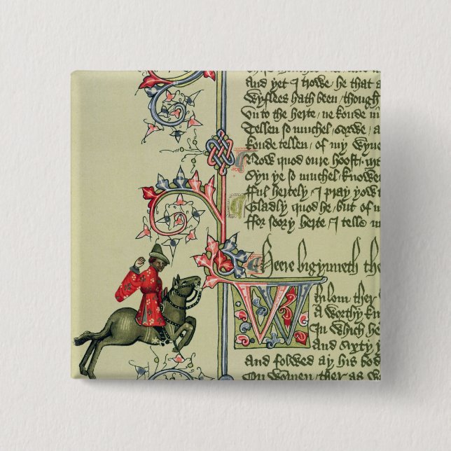 The Merchant, facsimile detail from Button (Front)