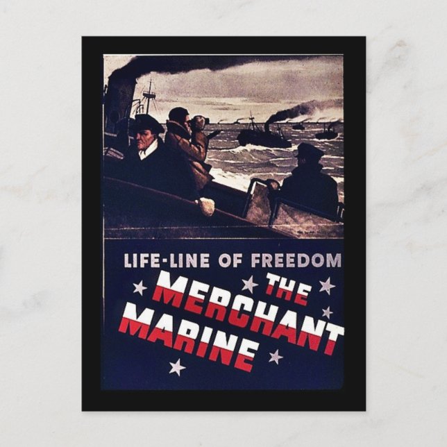 The Merchant Marine Postcard (Front)