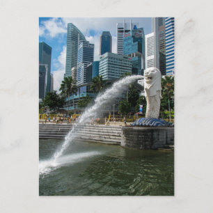 The Merlion Statue, Singapore - Postcard