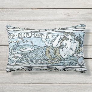The Mermaid at Sunrise Lumbar Pillow