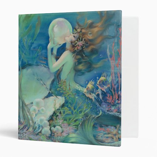 The Mermaid by Henry Clive 3 Ring Binder