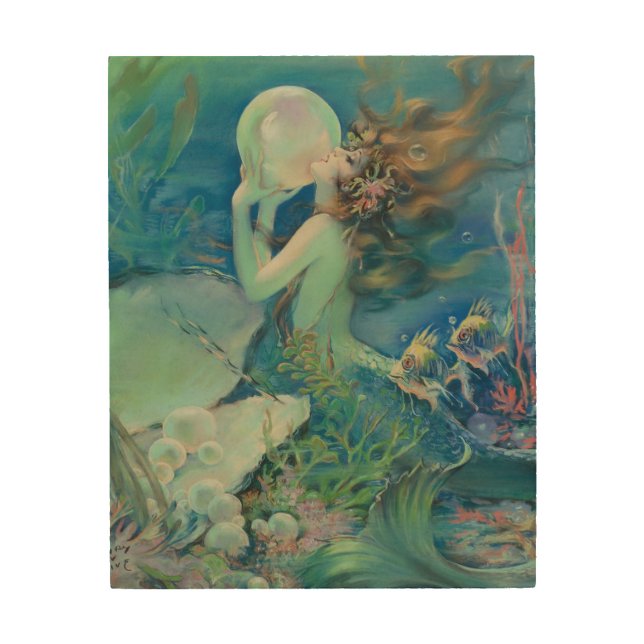 The Mermaid by Henry Clive Wood Wall Art (Front)