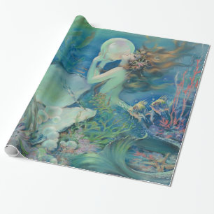 The Mermaid by Henry Clive Wrapping Paper