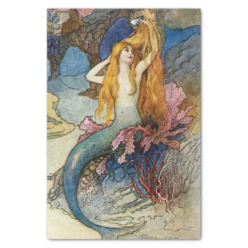 The Mermaid by Warwick Goble Tissue Paper