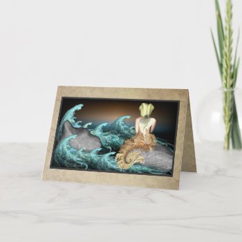 The Mermaid Greetings Card by EarthMagickGifts at Zazzle