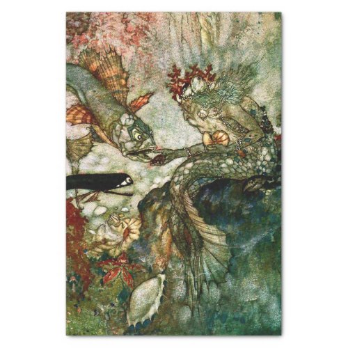 The Mermaid King by Edmund Dulac Tissue Paper
