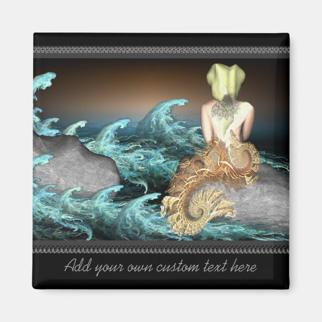 The Mermaid Personalized Magnet (Front)