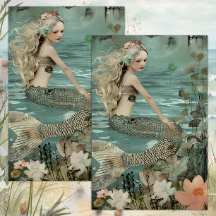 THE MERMAID'S POND DECOUPAGE TISSUE PAPER