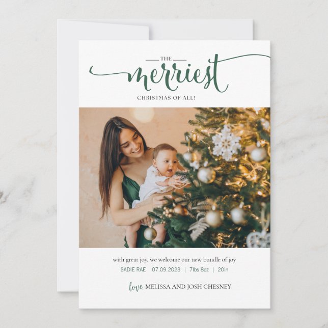 The Merriest Christmas of All Holiday Photo Card (Front)