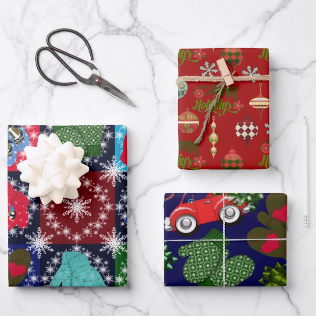 The Merriest Cutest Christmas  Wrapping Paper Sheets (Front)