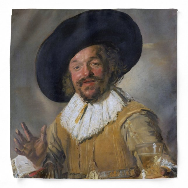The Merry Drinker, Frans Hals, 1628-1630 Bandana (Front)