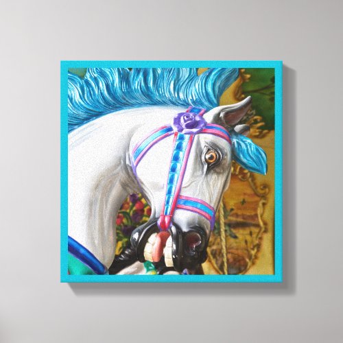 The Merry_go_Round Painted Horse 2 Canvas Print