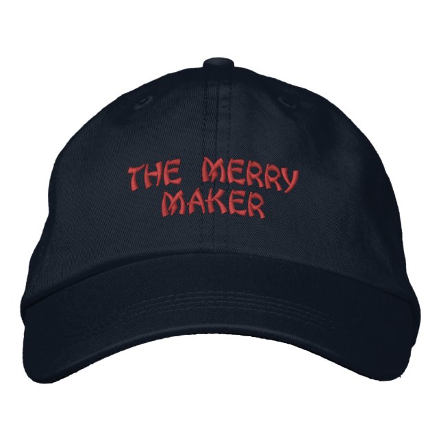 The Merry Maker Cheerful and Stylish touch-Hat Eve Embroidered Baseball Cap (Front)