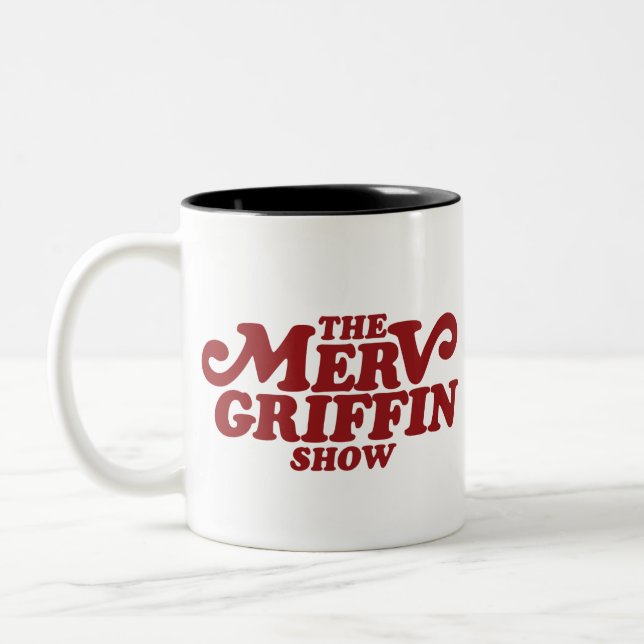The Merv Griffin Show Merchandise Two-Tone Coffee Mug (Left)
