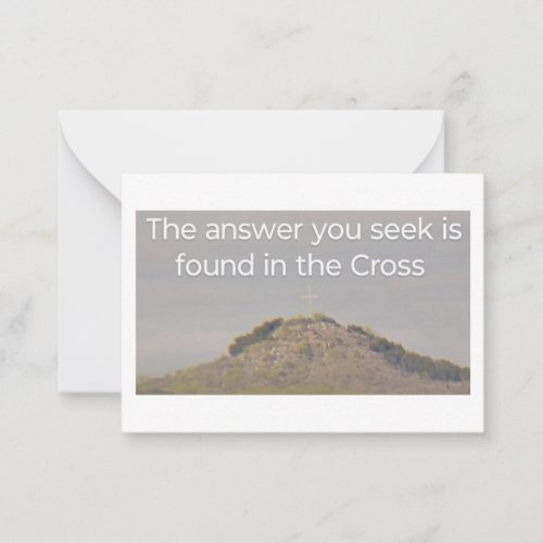 The Message of the Cross Lesson Flat Card