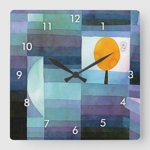 The Messenger of Autumn Klee Square Wall Clock