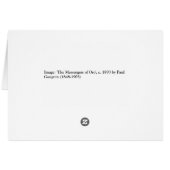 'The Messengers of Oro' - Paul Gauguin Card (Back Horizontal)