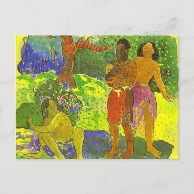 "The Messengers of Oro' - Paul Gauguin Postcard (Front)
