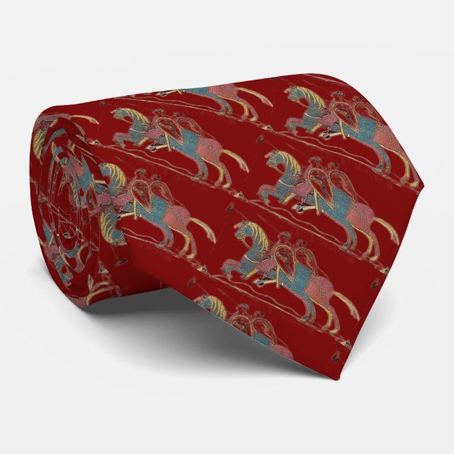 The messengers of William - Bayeux Tapestry Neck Tie (Rolled)