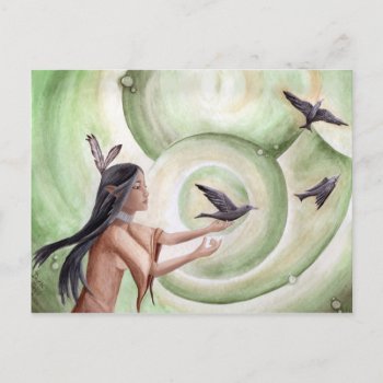 The Messengers Postcard Native American Postcard by Deanna_Davoli at Zazzle