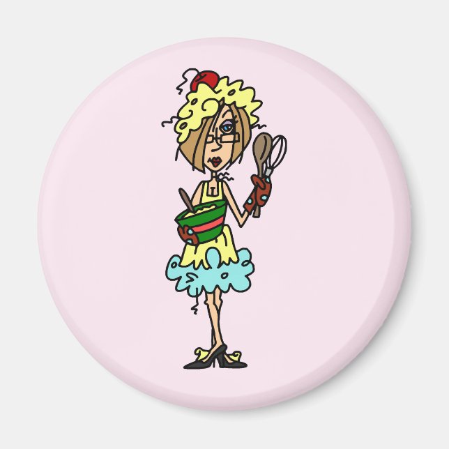 The Messy Cook T-shirts and Gifts Magnet (Front)