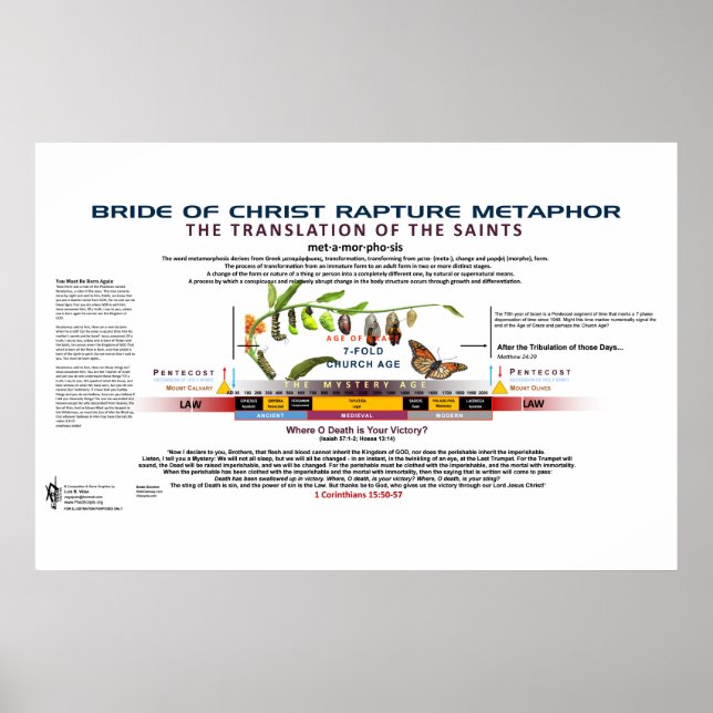 The Metamorphosis of the Bride of Christ Poster (Front)