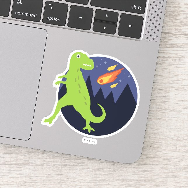 The Meteorite That Stuck Sticker (Detail)