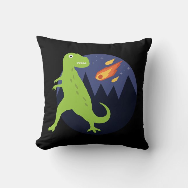 The Meteorite That Stuck Throw Pillow (Front)