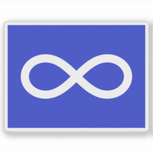 The Métis (Michif) Nation flag, Indians of Canada Sticker