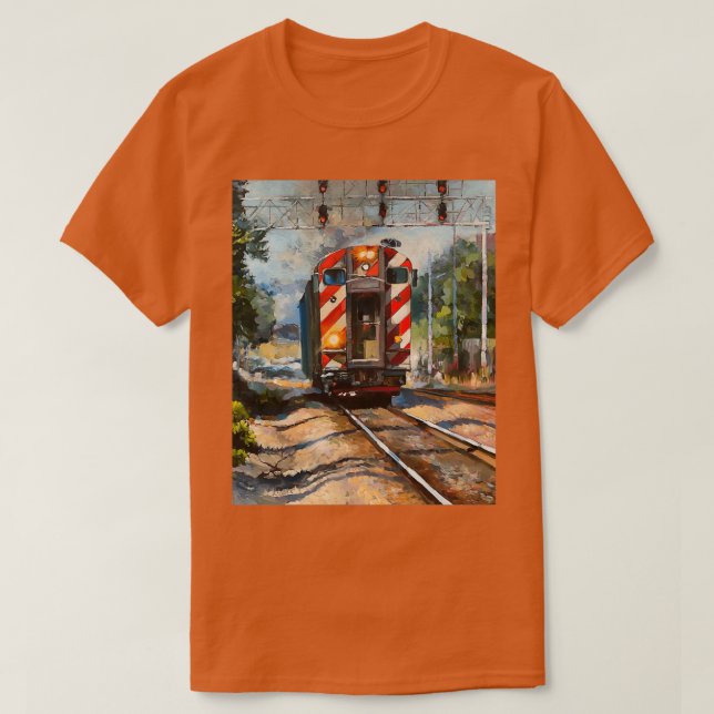 The Metra Train T-Shirt (Design Front)
