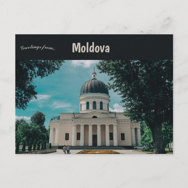 The Metropolitan Cathedral Chisinau Moldova Postcard (Front)