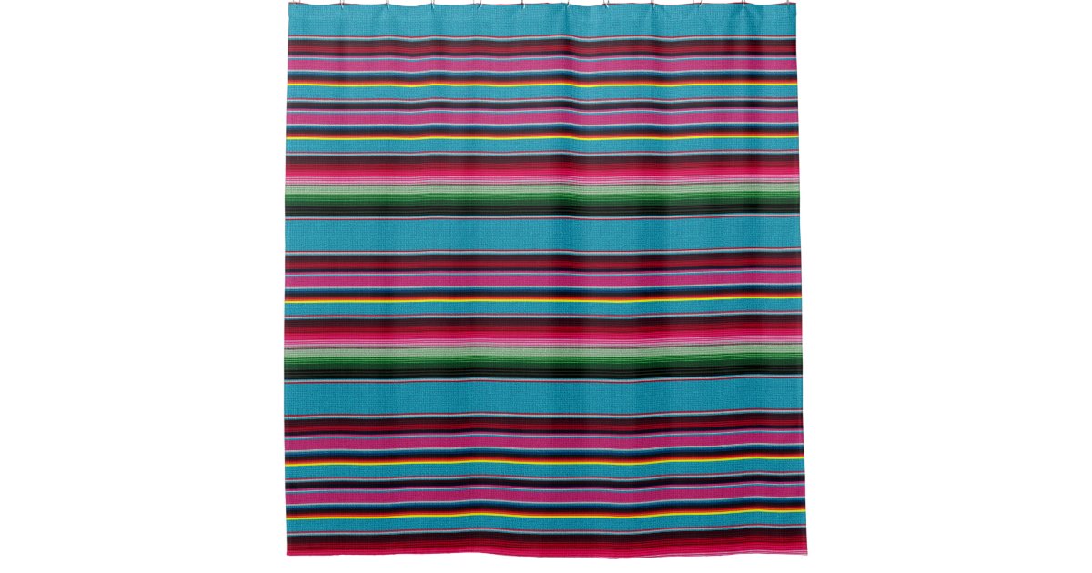 The Mexican Blanket Shower Curtain Zazzle