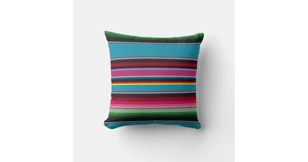 The Mexican Blanket Throw Pillow Zazzle