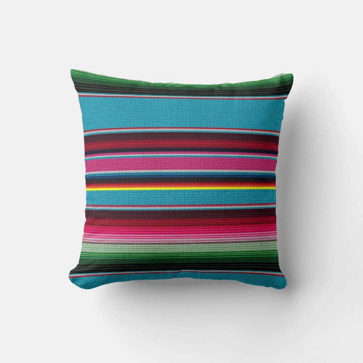 The Mexican Blanket Throw Pillow Zazzle
