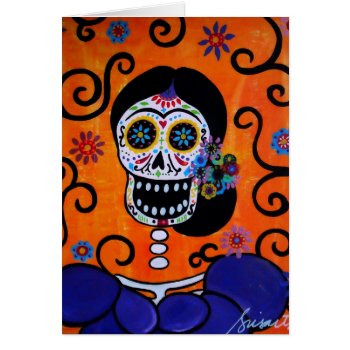 The Mexican Lady Card by prisarts at Zazzle