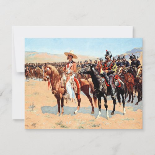 The Mexican Major 1889 art by Frederic Remington Card