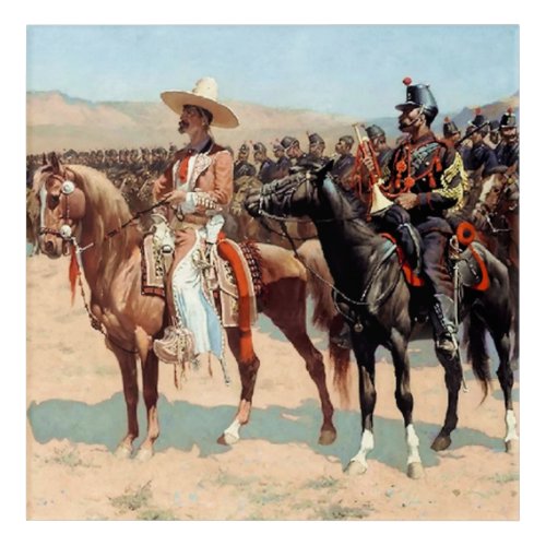 The Mexican Major by Frederic Remington 1889 Acrylic Print