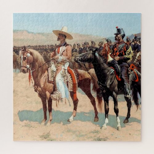 The Mexican Major by Frederic Remington 1889 Jigsaw Puzzle